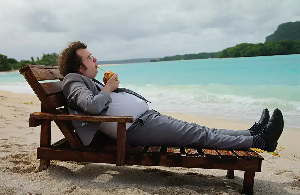 Vanuatu’s peaceful and business-friendly environment|瓦努阿圖商業環境 Relaxing on a peaceful Vanuatu beach, symbolising the nation's stable, independent, and business-friendly environment